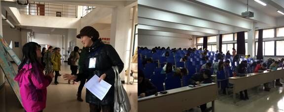 左上图为考试结束后督导专家与监考老师交流经验.jpg 左上图为考试结束后督导专家与监考老师交流经验.jpg